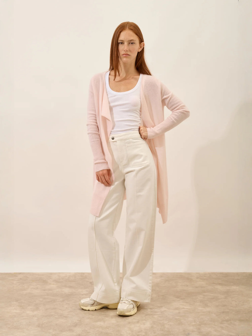 BROOKE jacke lang rosa bébé
