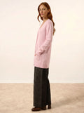 TOMMIE strickjacke v-ausschnitt rosa bébé