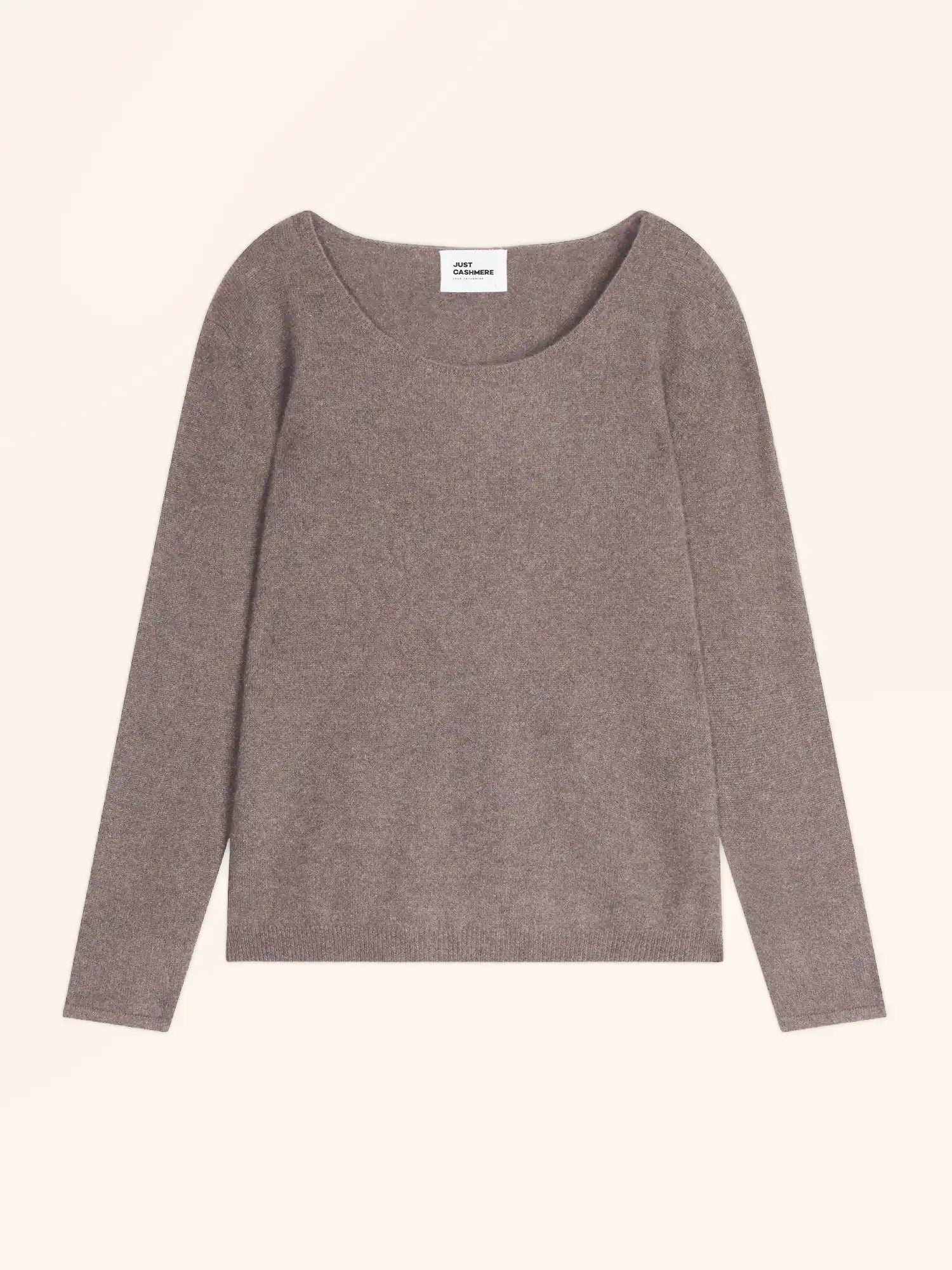 FIONA pullover rundhalsausschnitt caribou meliert