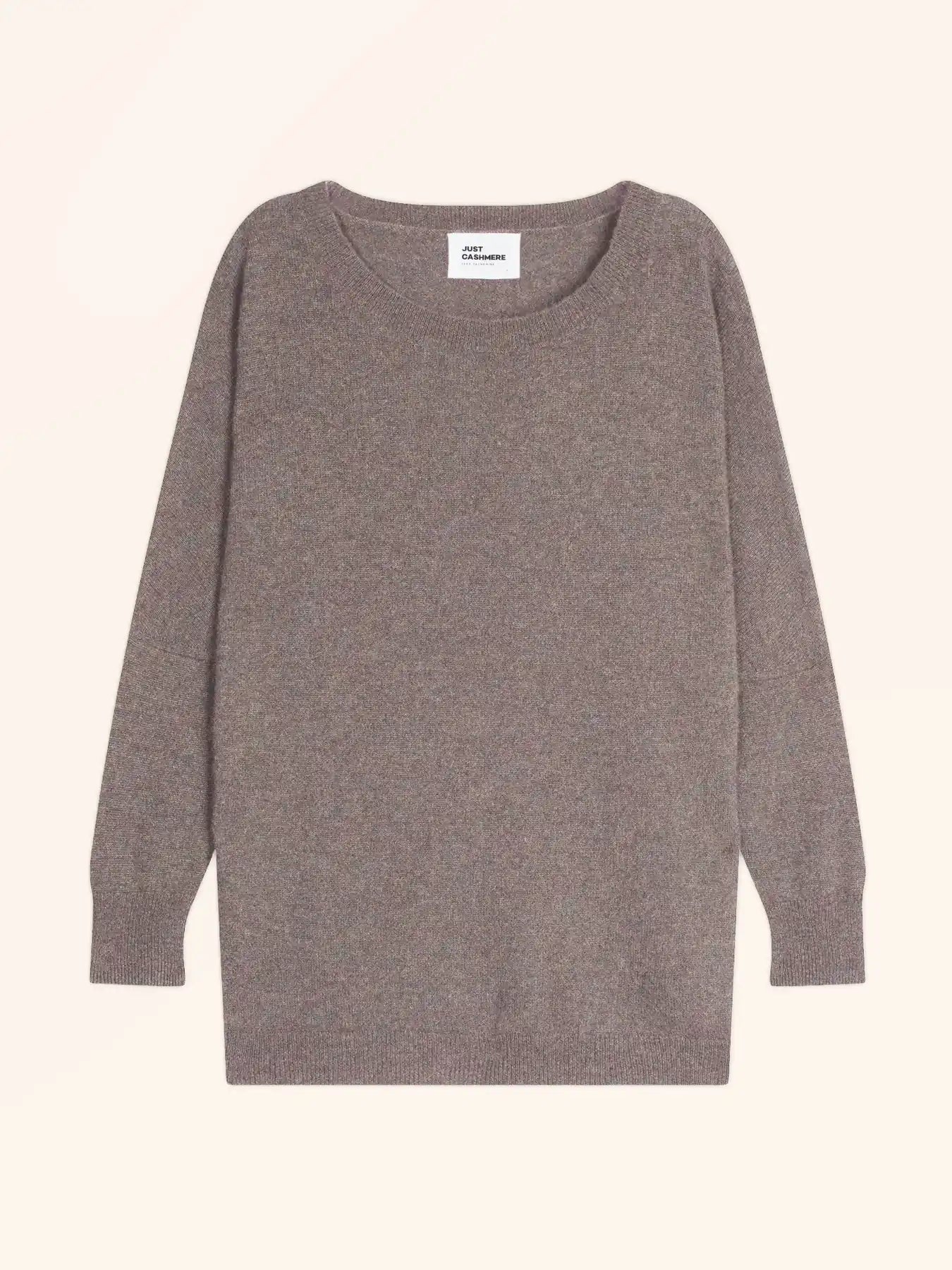 REBECCA pullover chauve souris caribou meliert