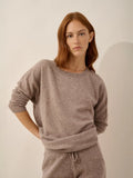 REBECCA pullover chauve souris caribou meliert