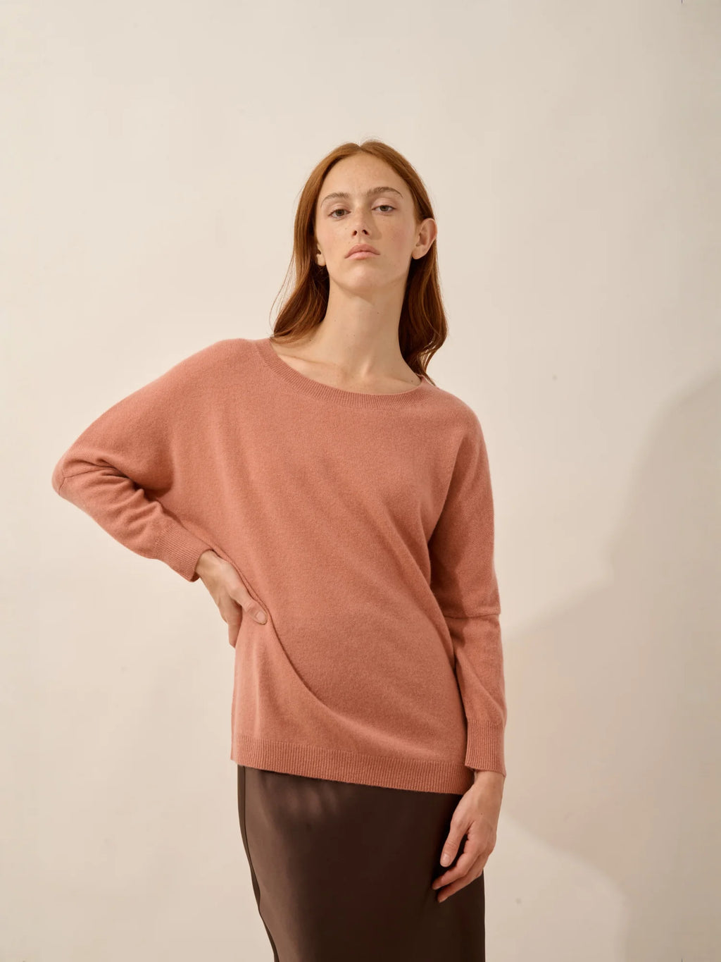 REBECCA pullover chauve souris dahlia