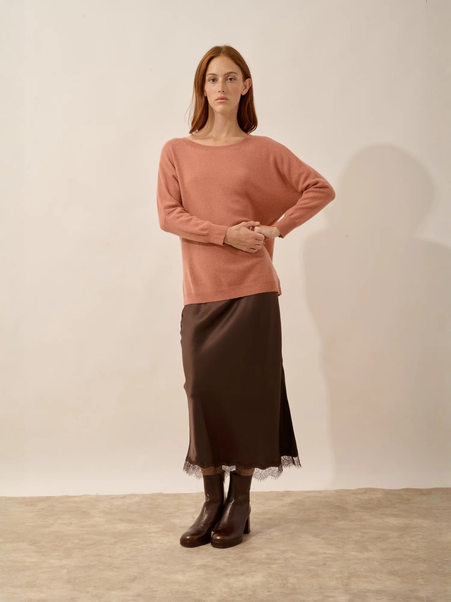 REBECCA pullover chauve souris dahlia