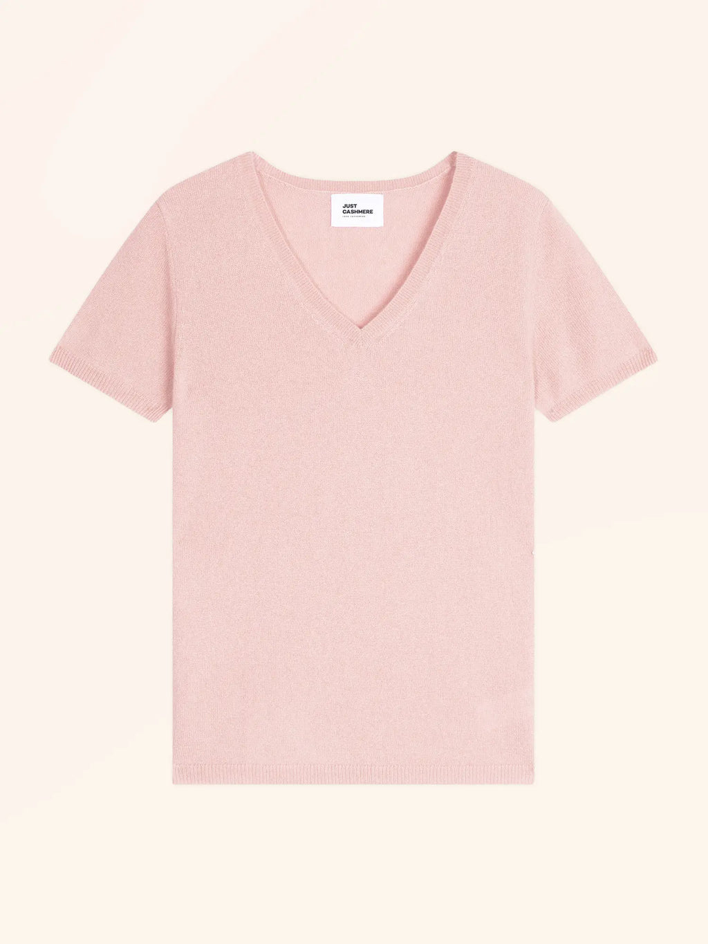 GLAMIS t-shirt v-ausschnitt rosa bébé