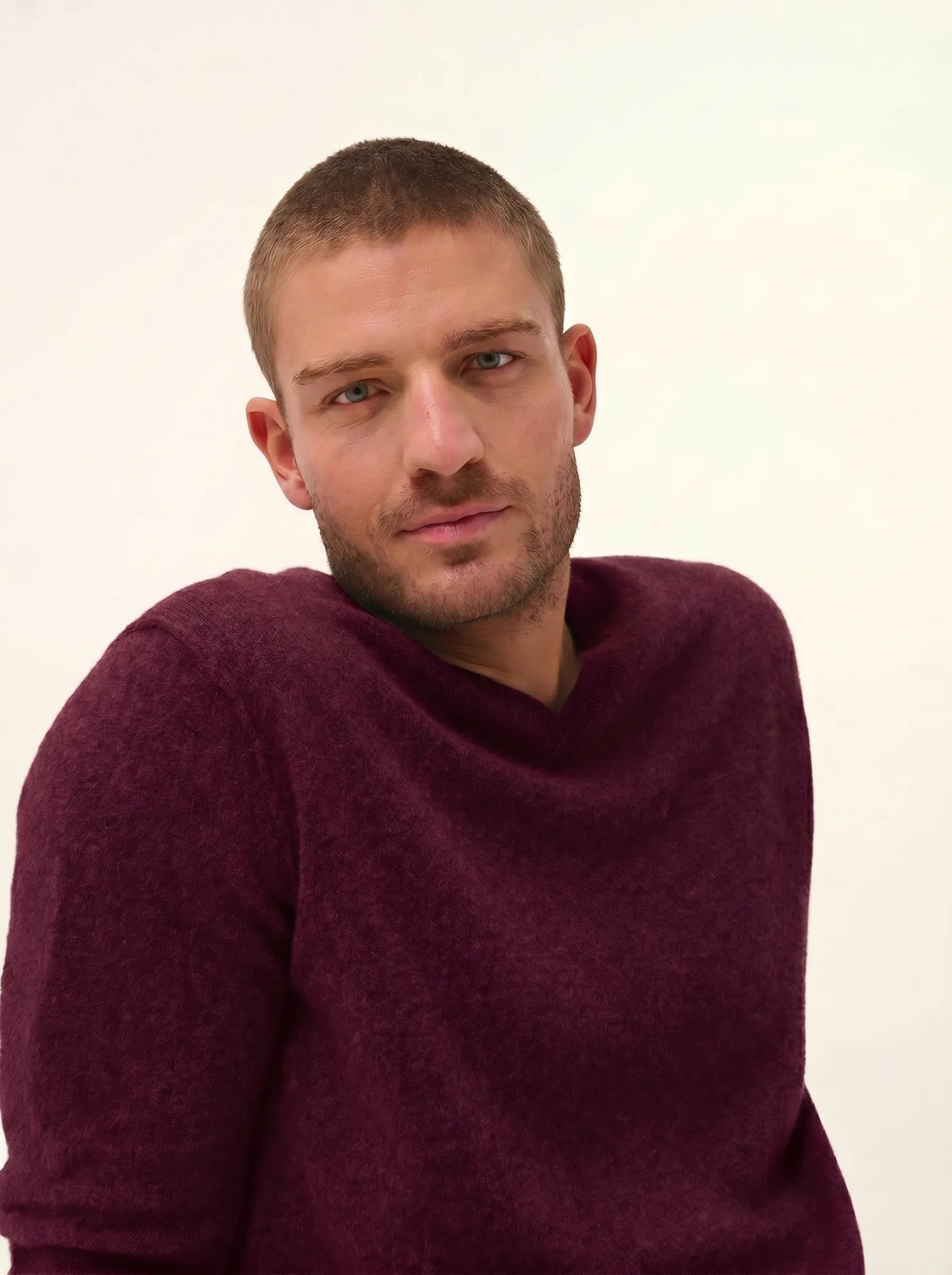 TOM pullover v-ausschnitt mûre