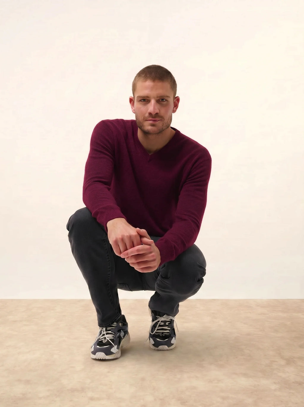 TOM pullover v-ausschnitt mûre