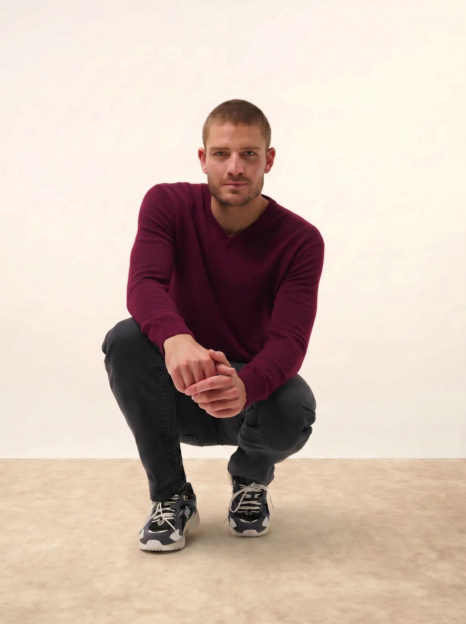 TOM pullover v-ausschnitt mûre