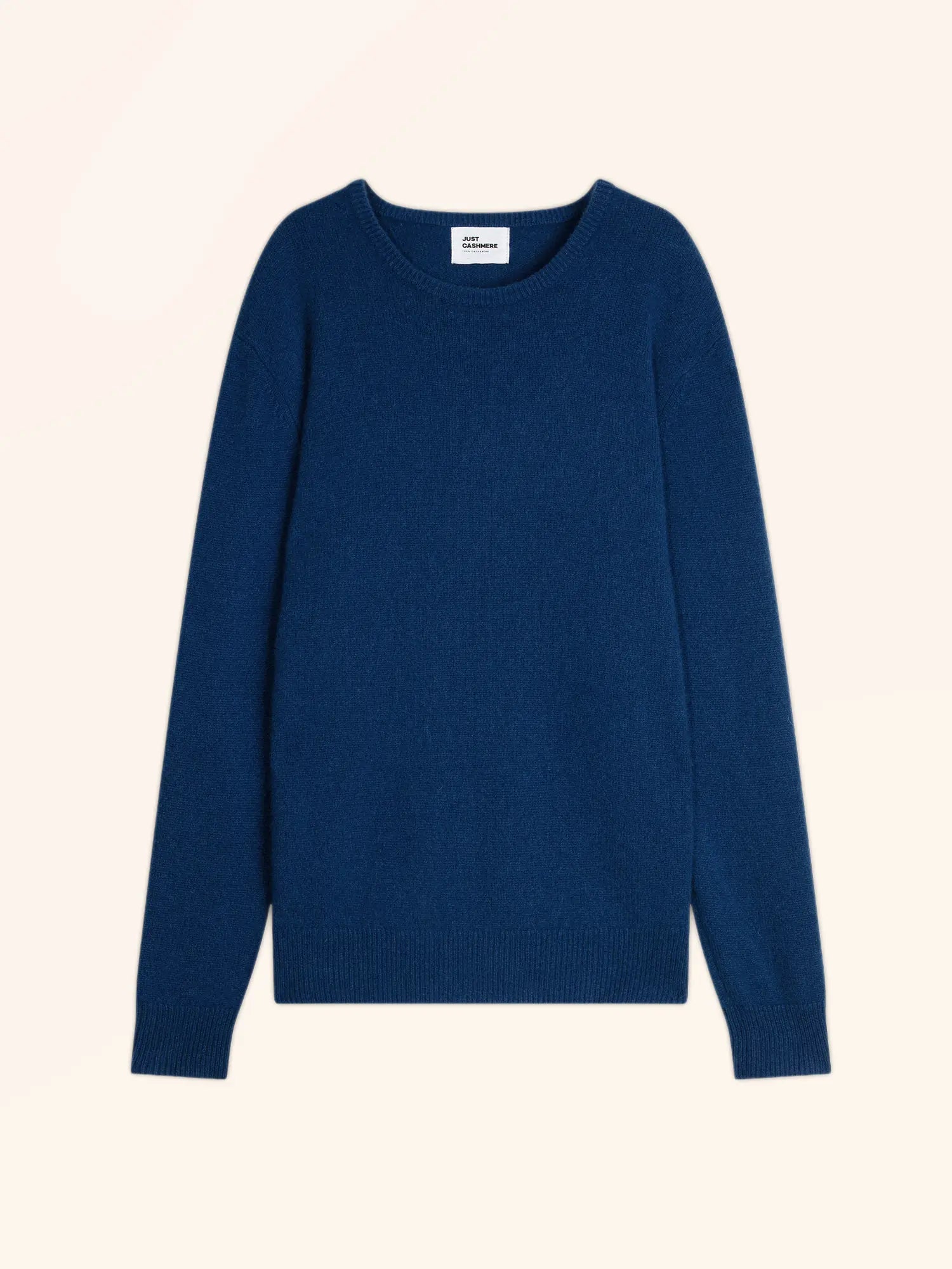 GABIN pullover rundhalsausschnitt 4-fädig blau perse