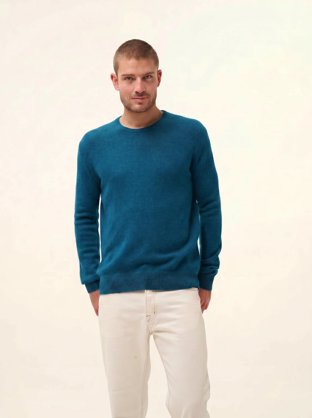 GABIN Sweater Crew Neck 4 Ply Calanque