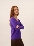 JOAN pullover v-ausschnitt gentiane