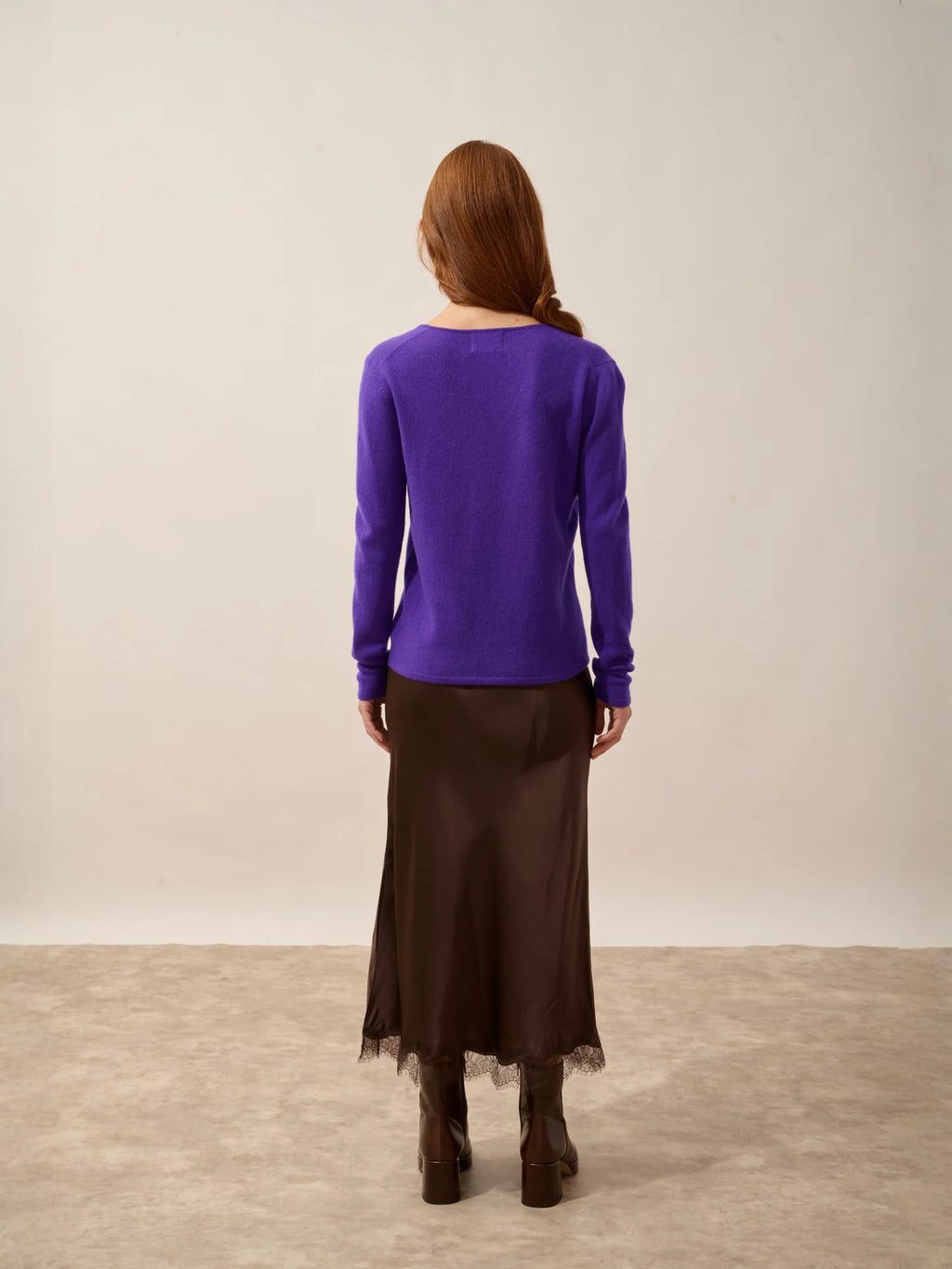 JOAN pullover v-ausschnitt gentiane