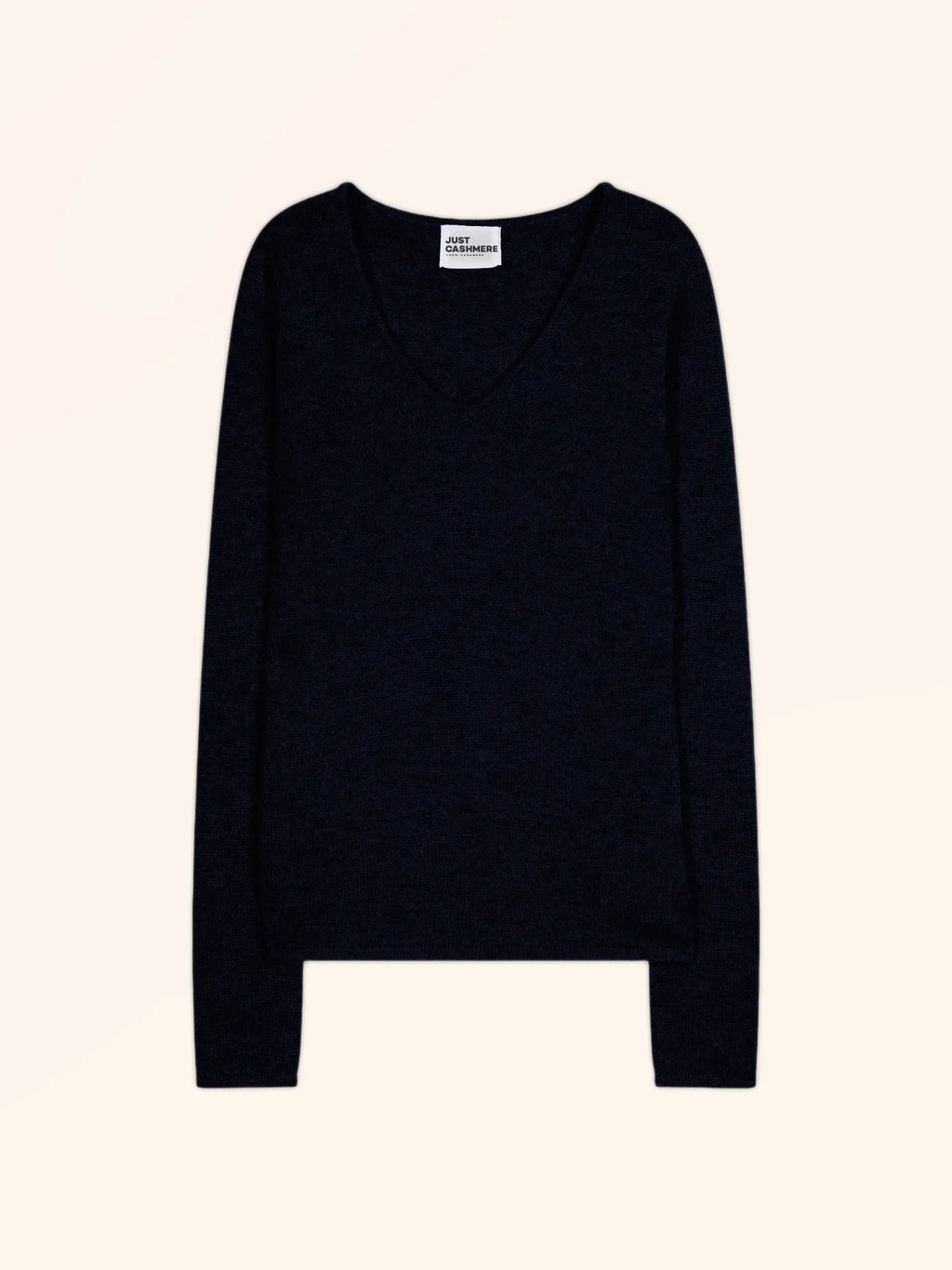 ABBY pullover v-ausschnitt 4-fädig caviar
