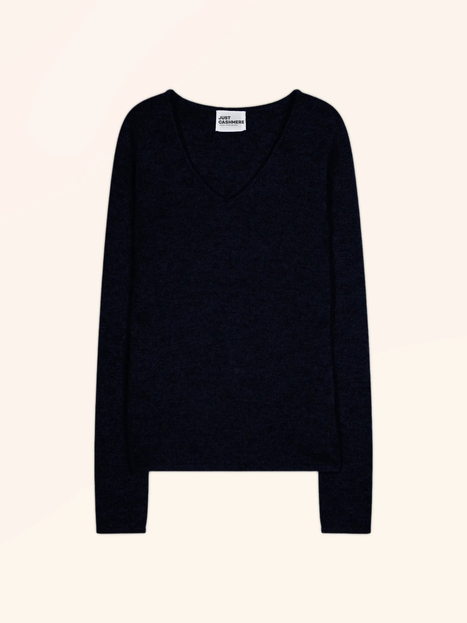 ABBY pullover v-ausschnitt 4-fädig caviar