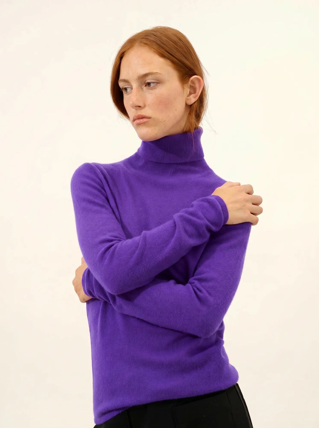 AVA pullover rollkragen gentiane