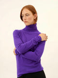 AVA pullover rollkragen gentiane