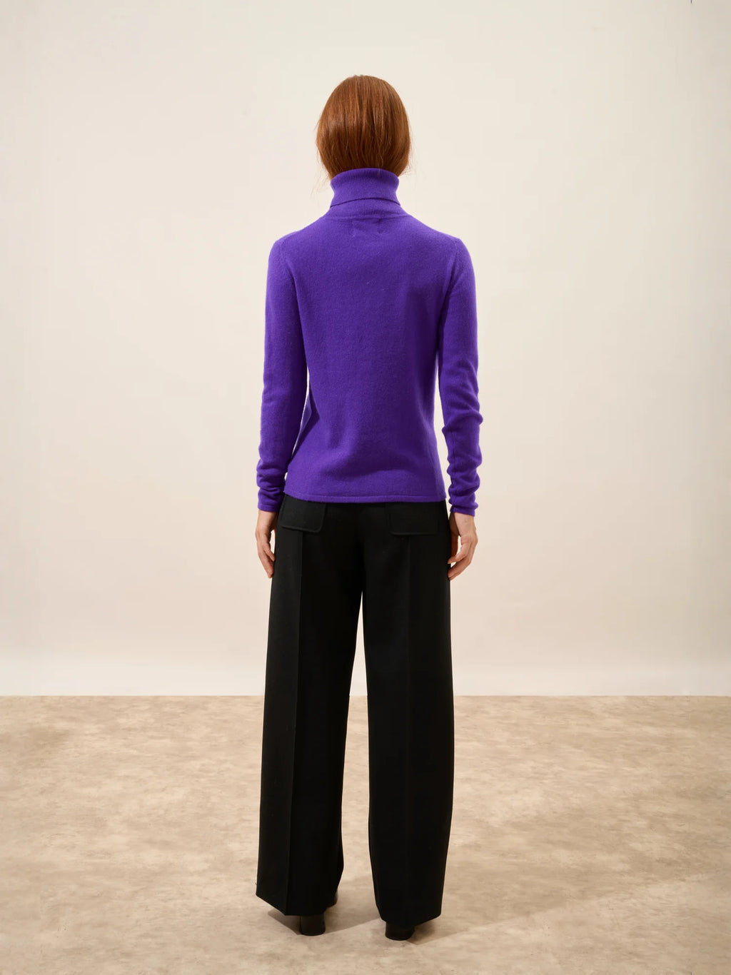AVA pullover rollkragen gentiane
