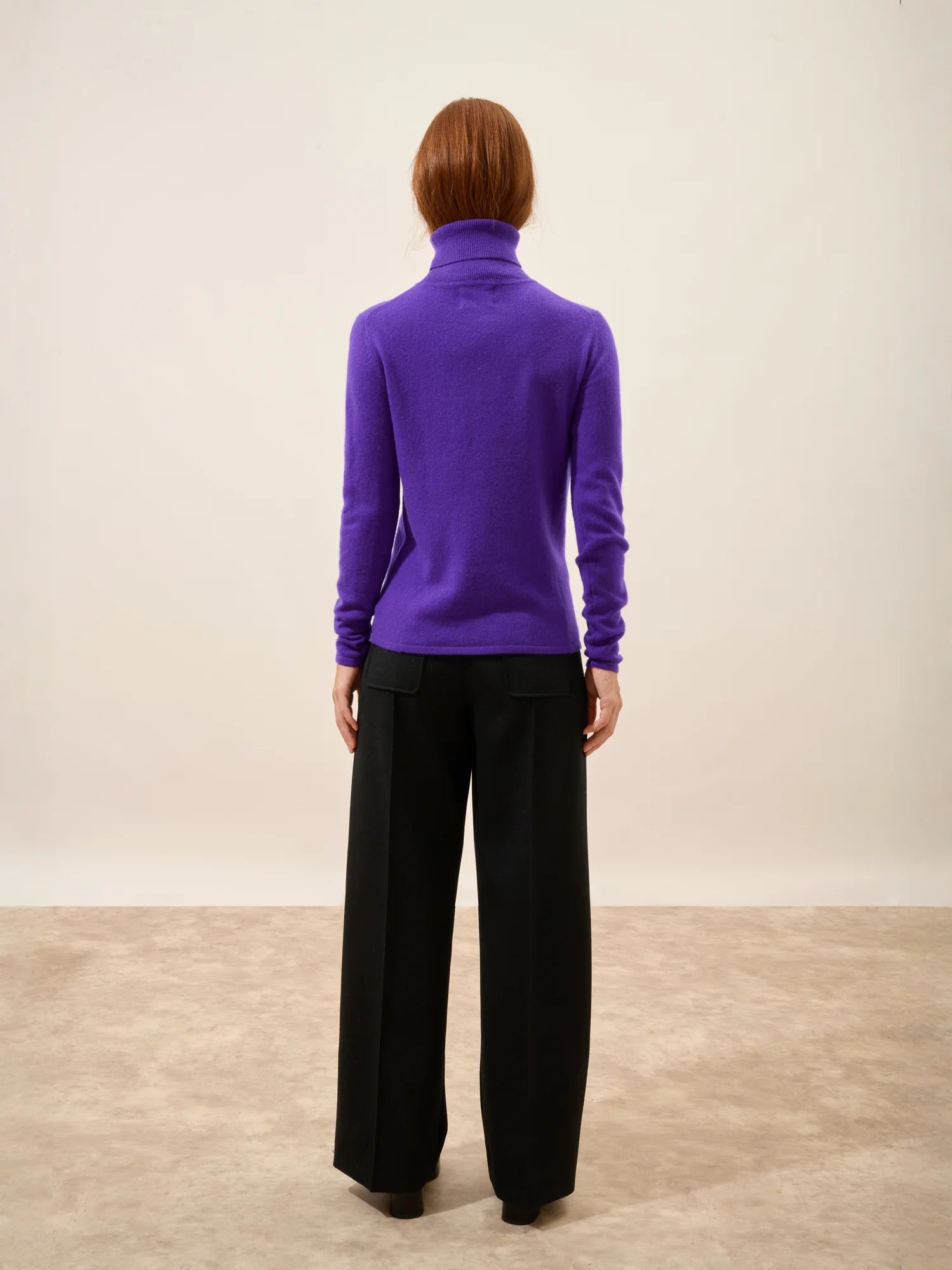 AVA pullover rollkragen gentiane