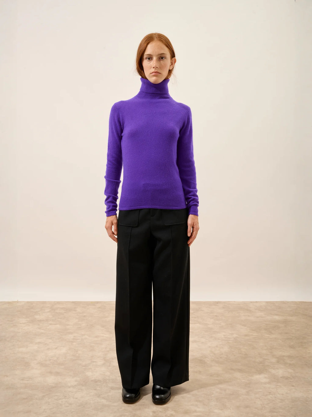 AVA pullover rollkragen gentiane