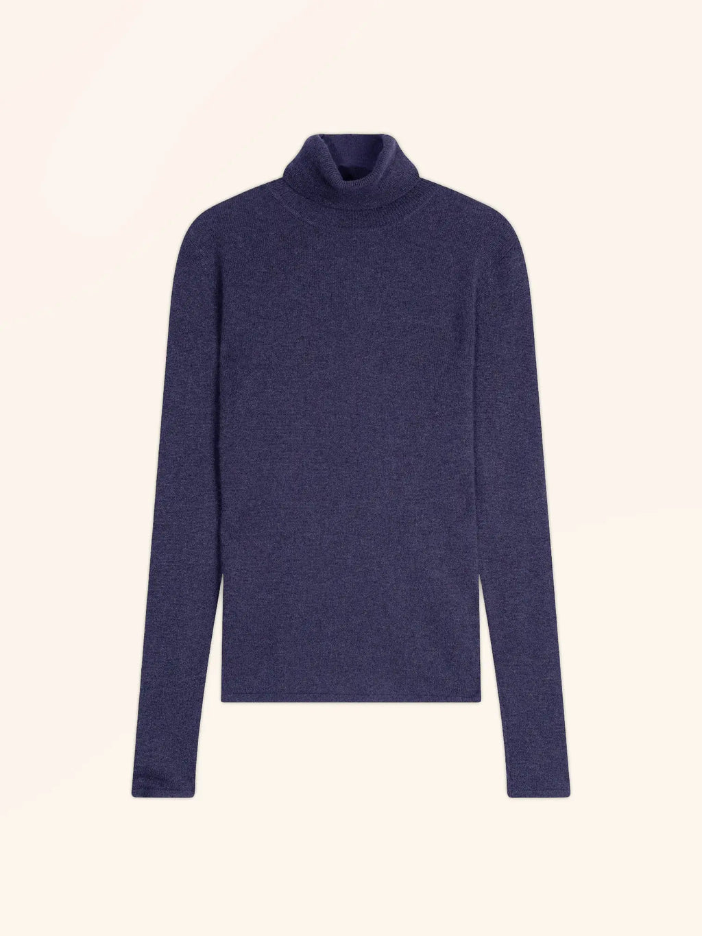 AVA pullover rollkragen violett grau meliert