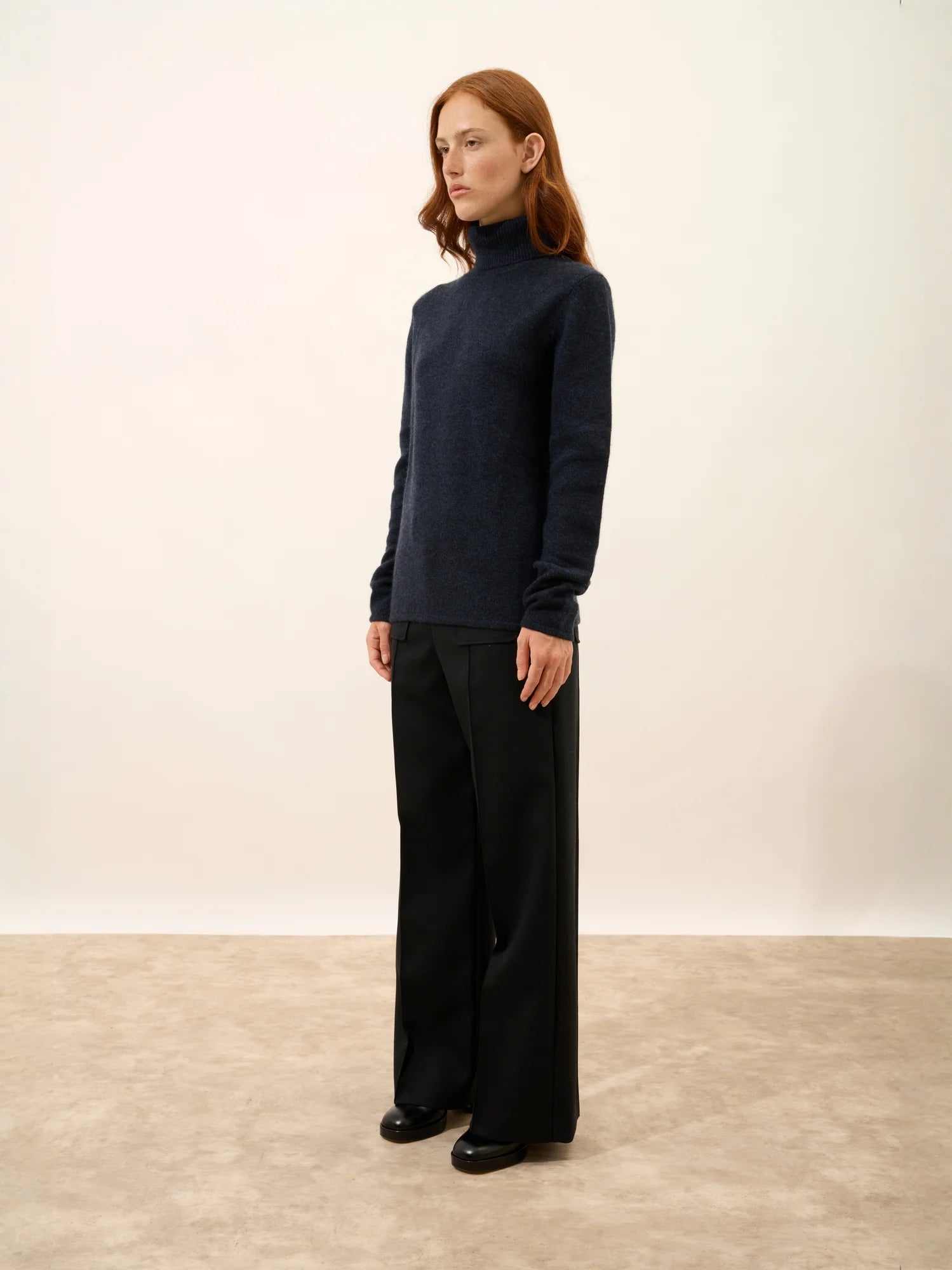 MATT pullover rollkragen 4-fädig caviar