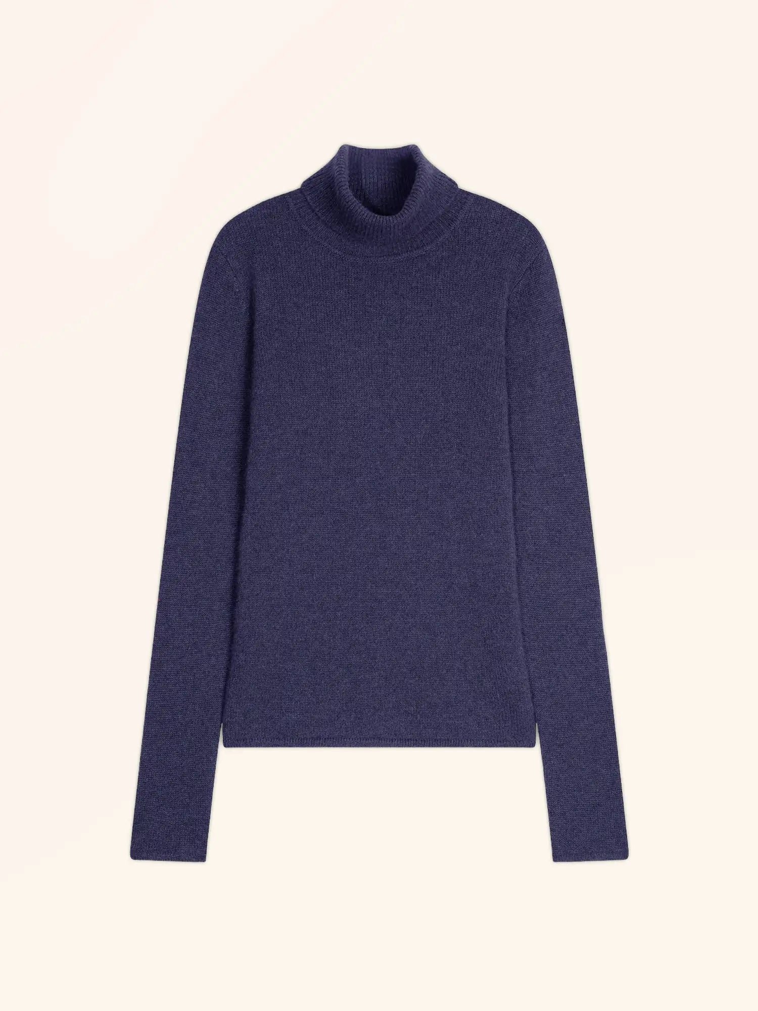 MATT pull col roulé 4 fils violet gris chiné