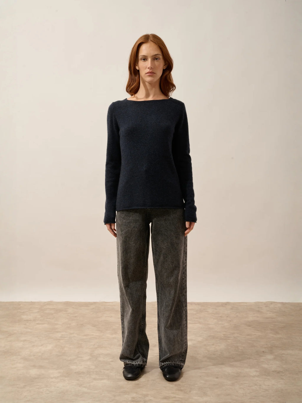 GRACE pullover u-boot-ausschnitt caviar