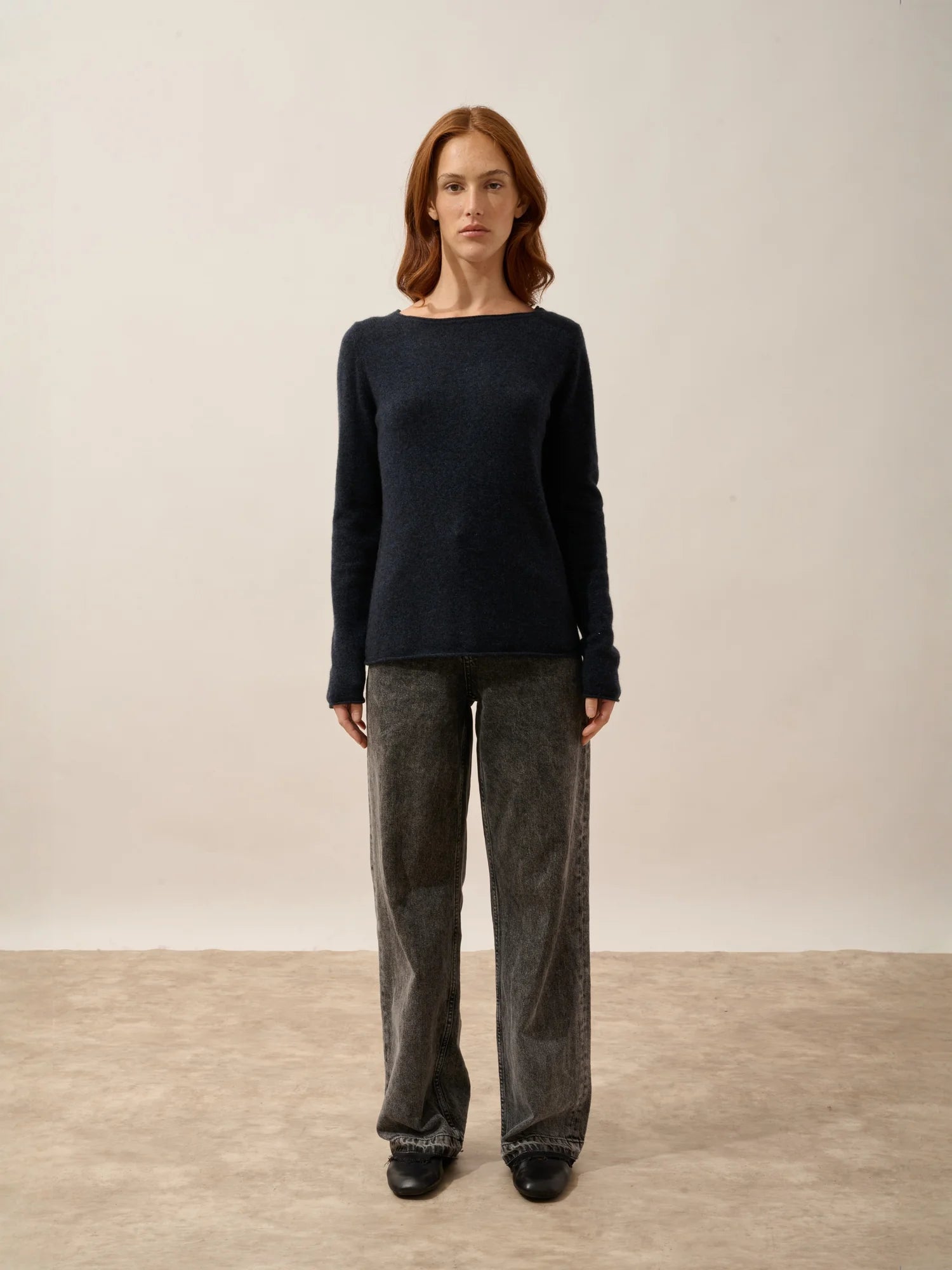 GRACE pullover u-boot-ausschnitt caviar