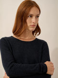 VIVIAN pullover rundhalsausschnitt caviar