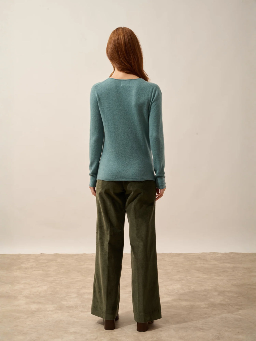 VIVIAN pullover rundhalsausschnitt eucalyptus