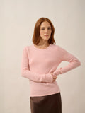 JOYCE pull col rond 4 fils ballerine
