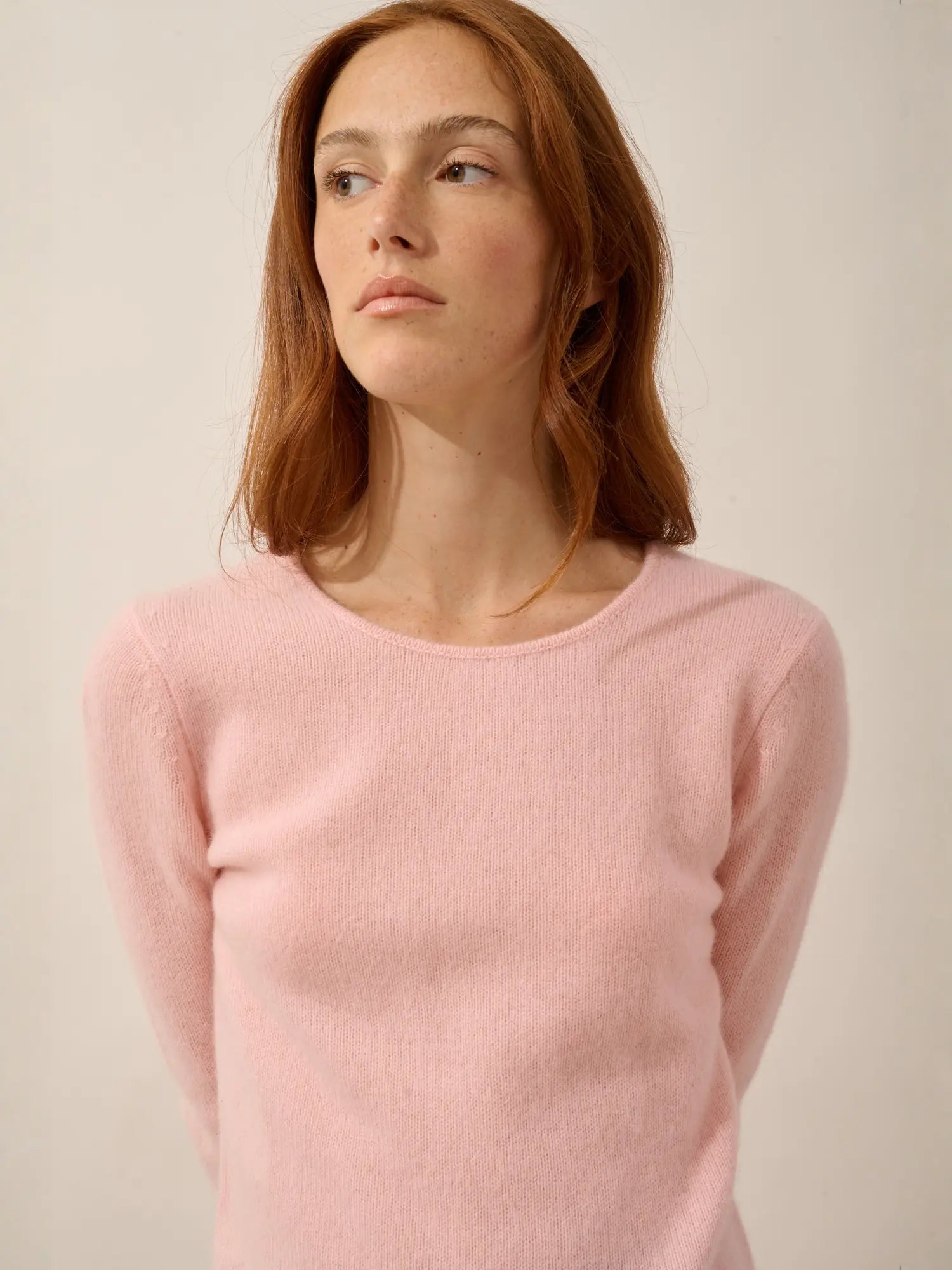 JOYCE pullover rundhalsausschnitt 4-fädig ballerine