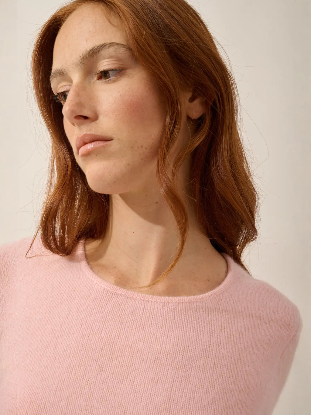 JOYCE pull col rond 4 fils ballerine
