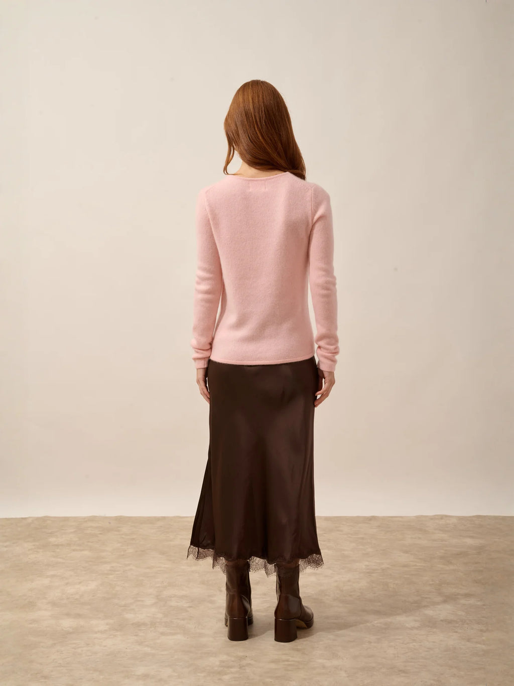 JOYCE pull col rond 4 fils ballerine