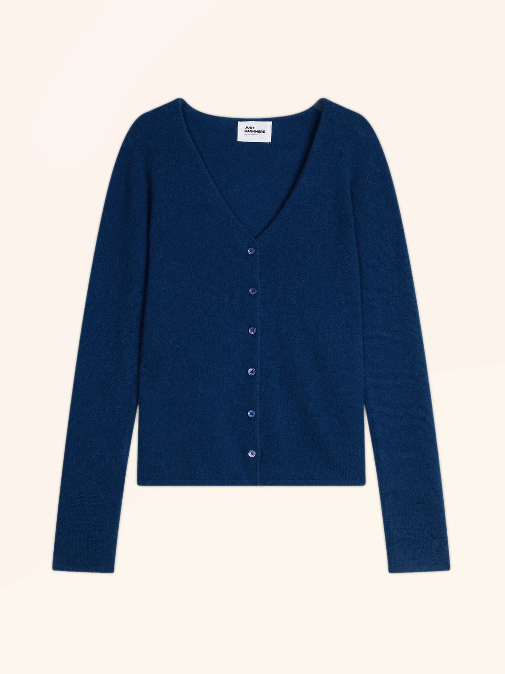 NORMA strickjacke v-ausschnitt blau perse