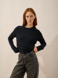 JANE pullover rundhalsausschnitt caviar