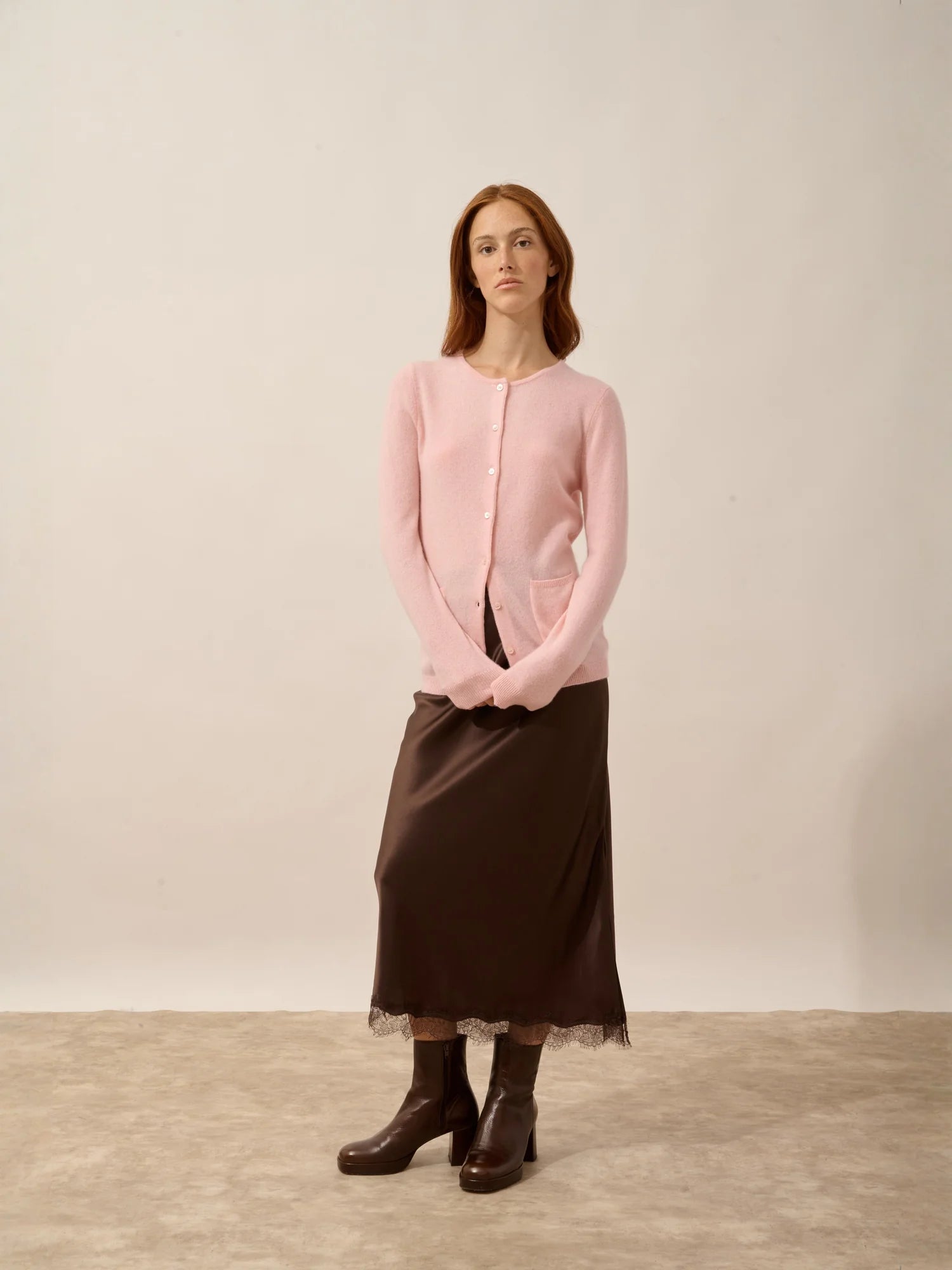 KATHARINE strickjacke rundhalsausschnitt ballerine