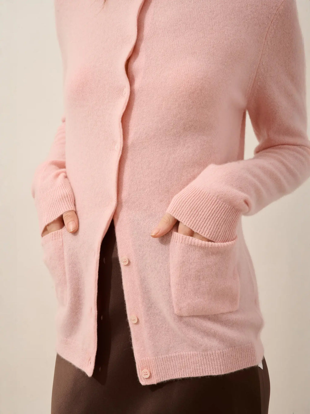 KATHARINE strickjacke rundhalsausschnitt ballerine