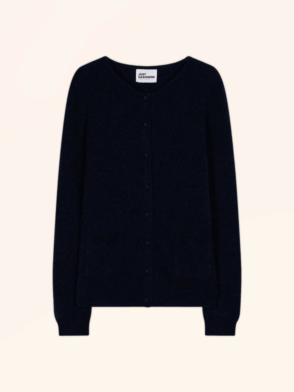 KATHARINE strickjacke rundhalsausschnitt caviar
