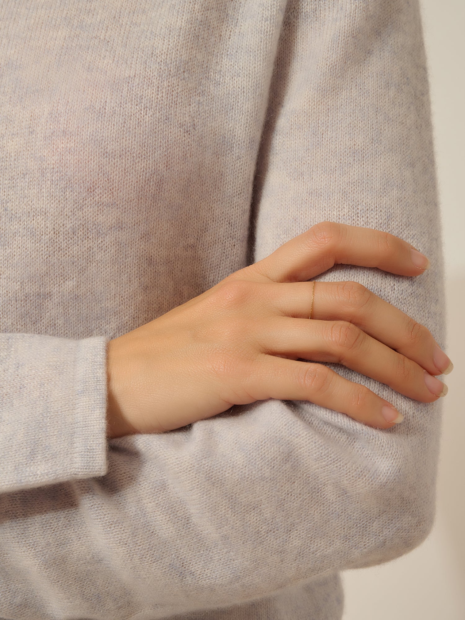 FIONA pull col bateau bleu dragée chiné