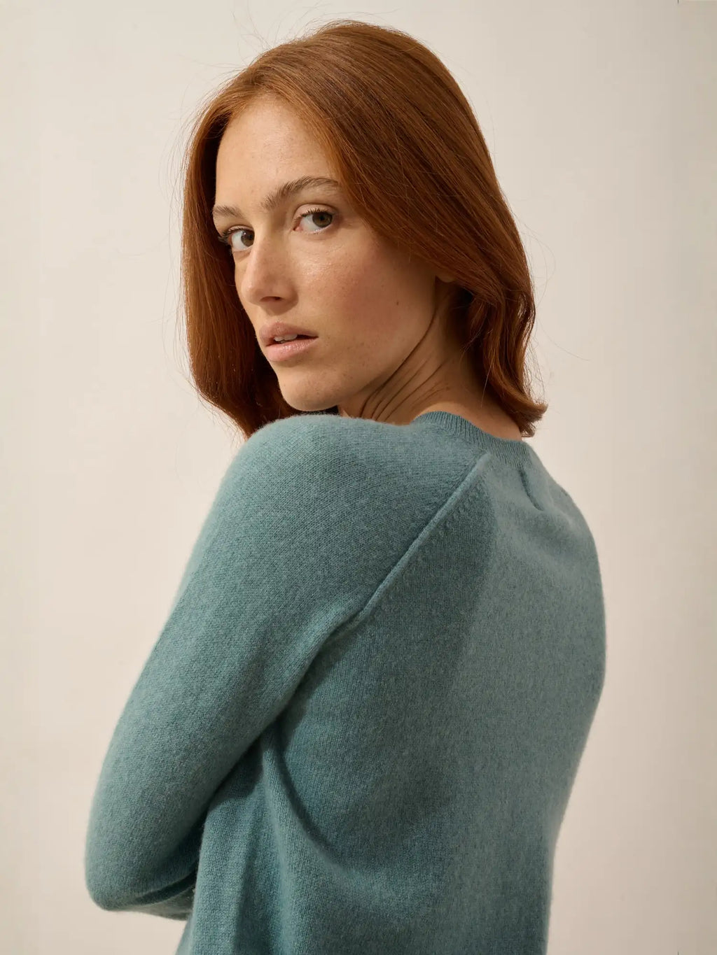 HELEN pullover rundhalsausschnitt eucalyptus