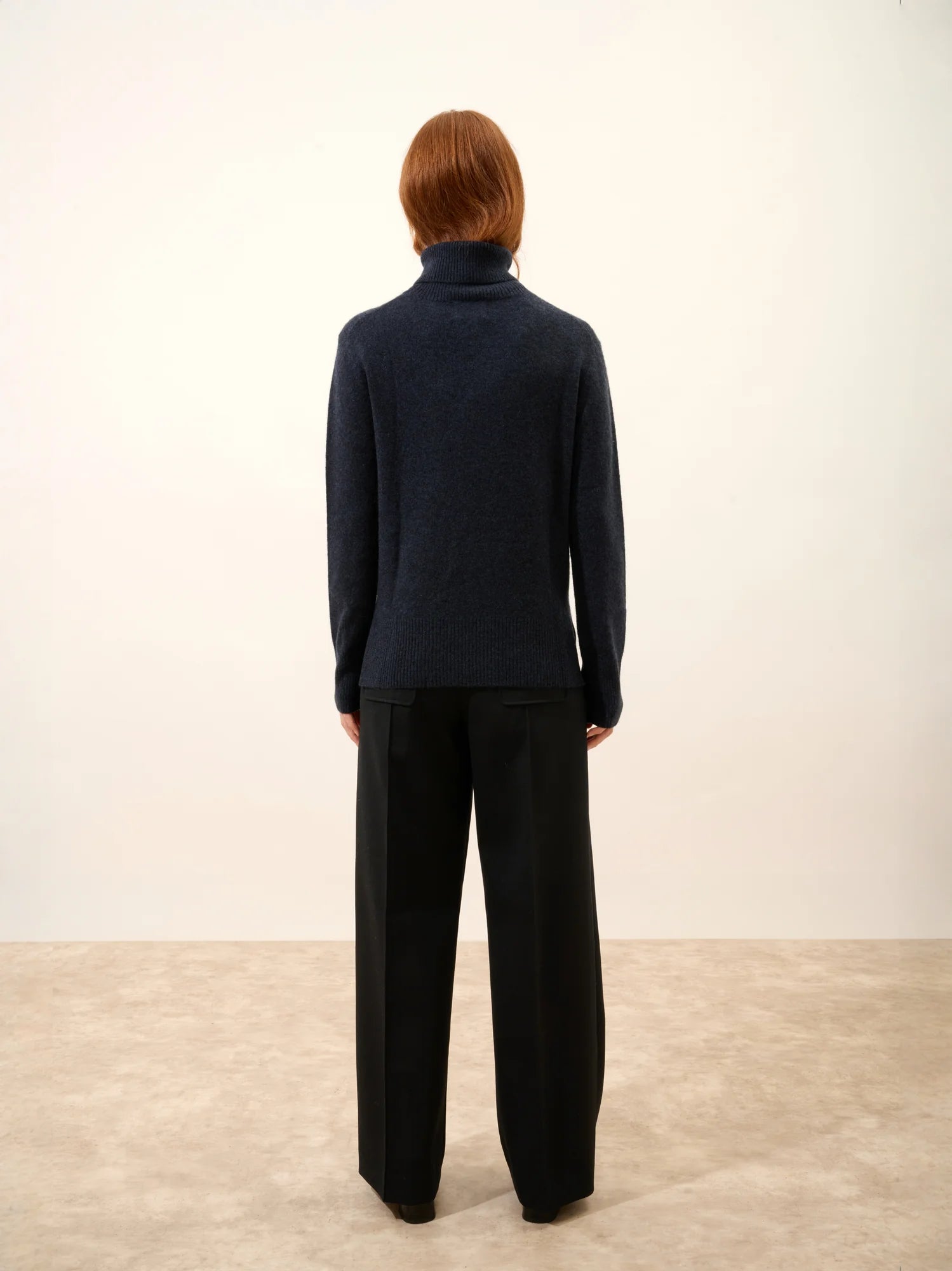 LEXIE pullover rollkragen caviar