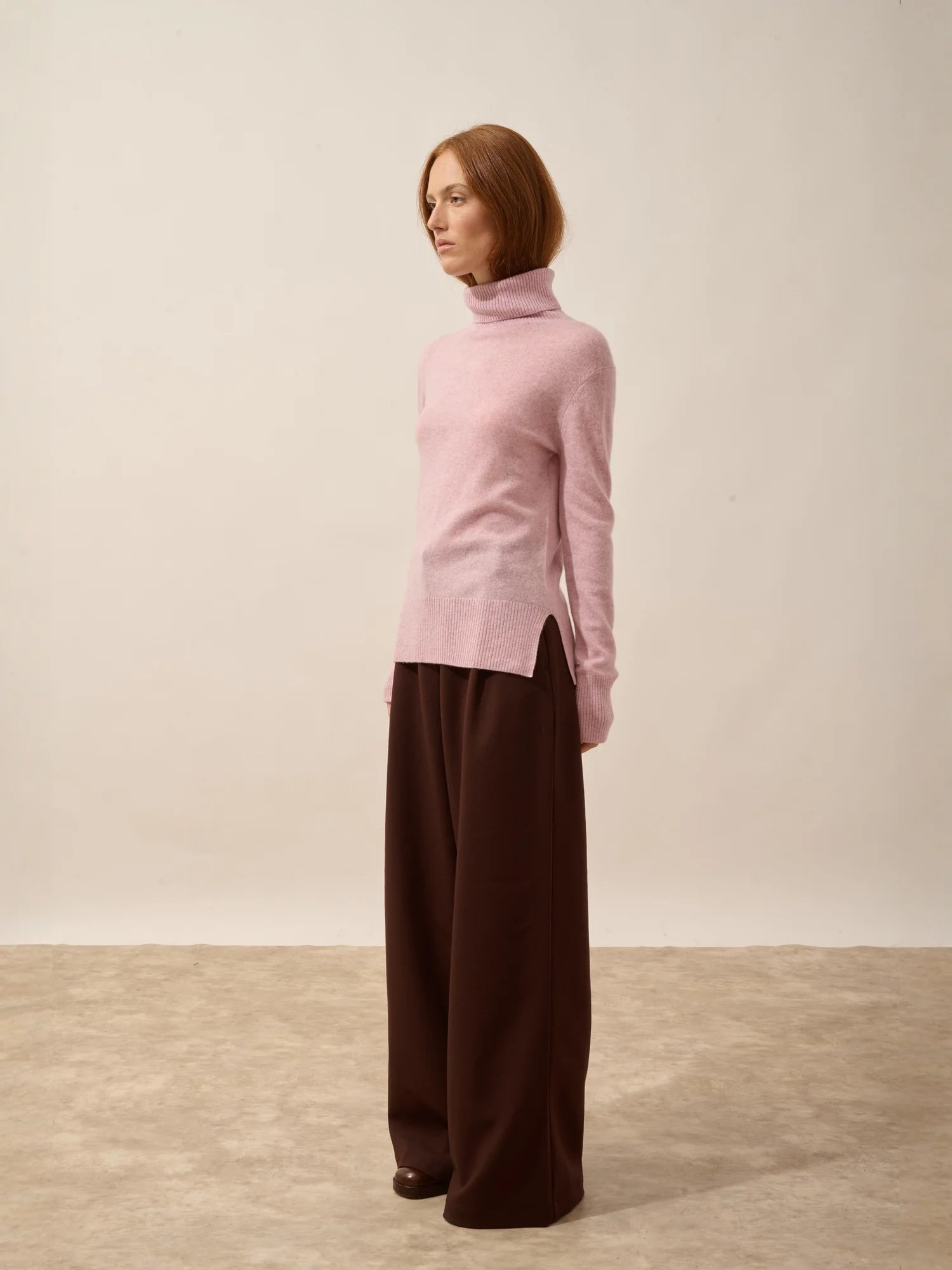 LEXIE pullover rollkragen guimauve meliert