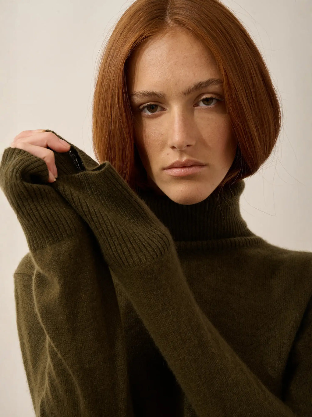 LEXIE pullover rollkragen châtain