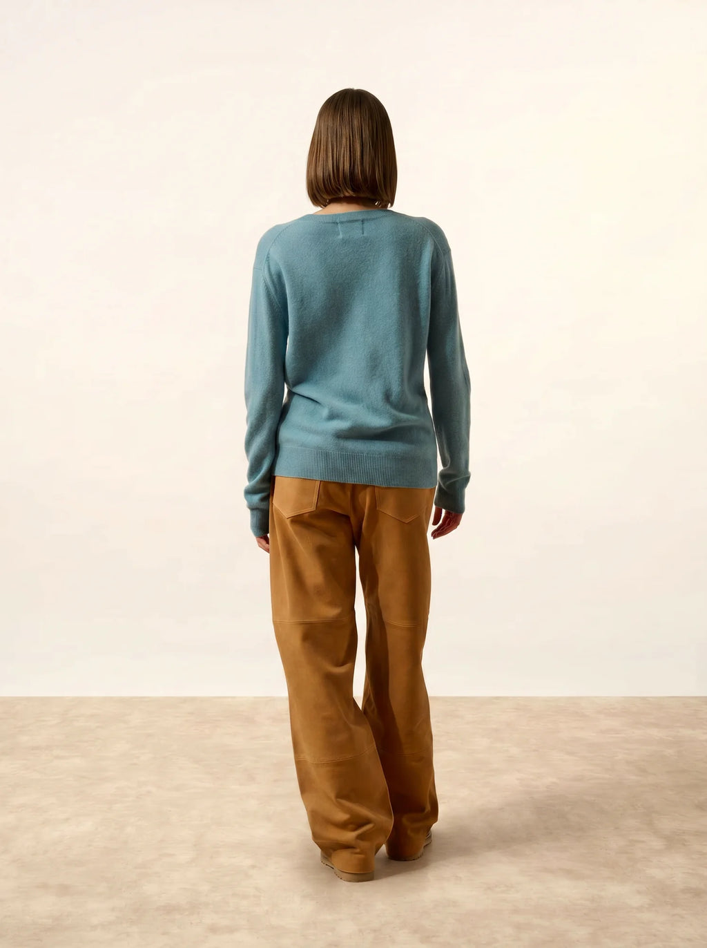 NORA pullover v-ausschnitt petrol hell