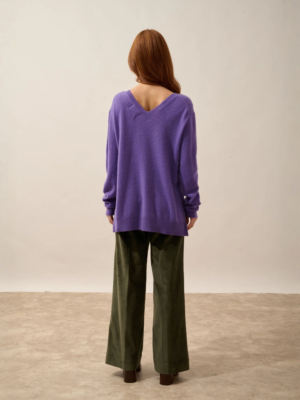 OPAL pullover v-ausschnitt vorne und hinten glycine