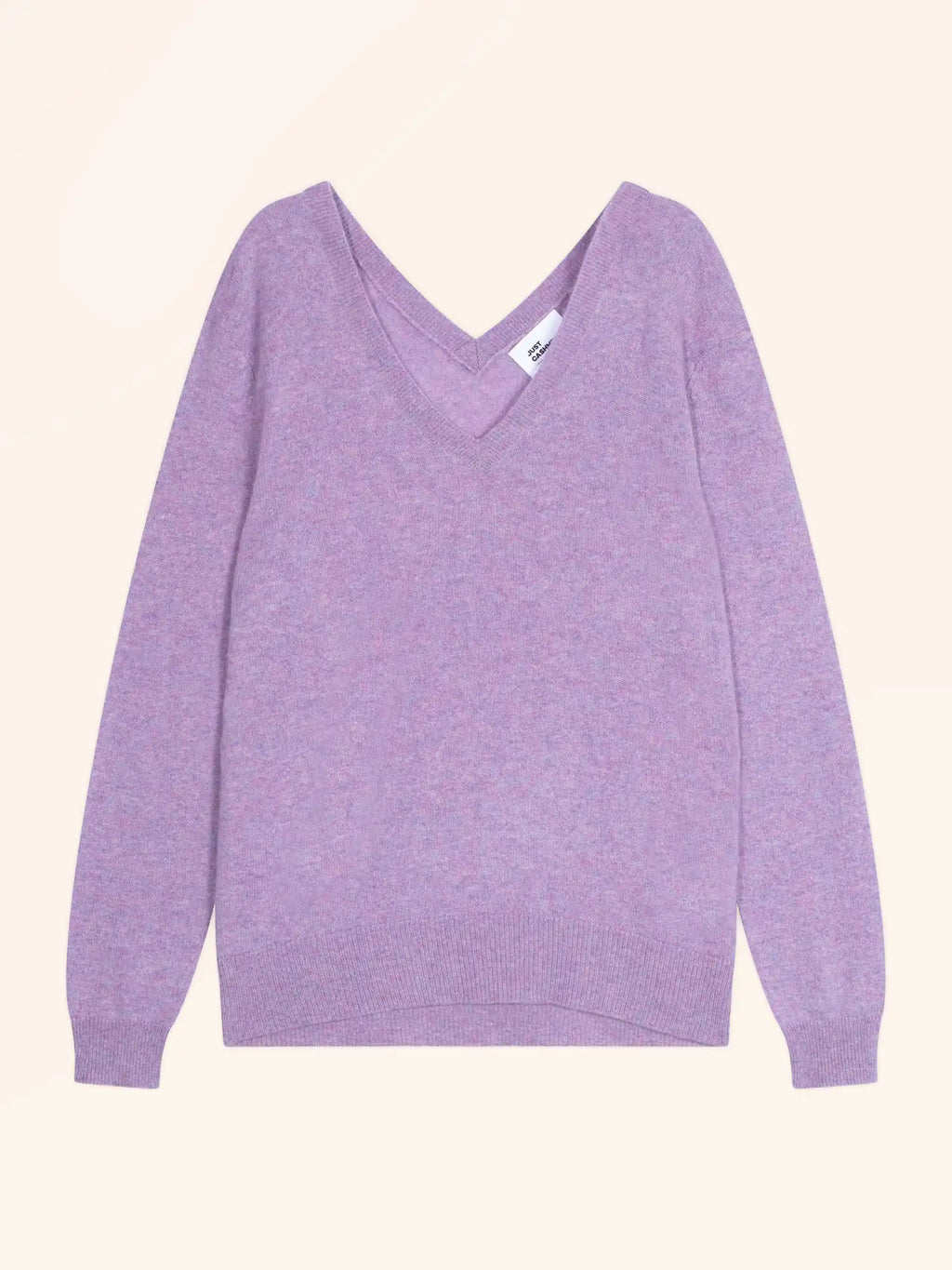 OPAL pullover v-ausschnitt vorne und hinten flieder meliert