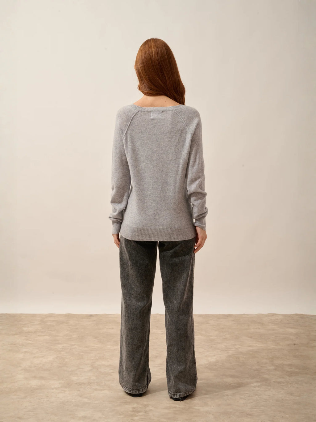 PHOEBE pullover v-ausschnitt horizon meliert