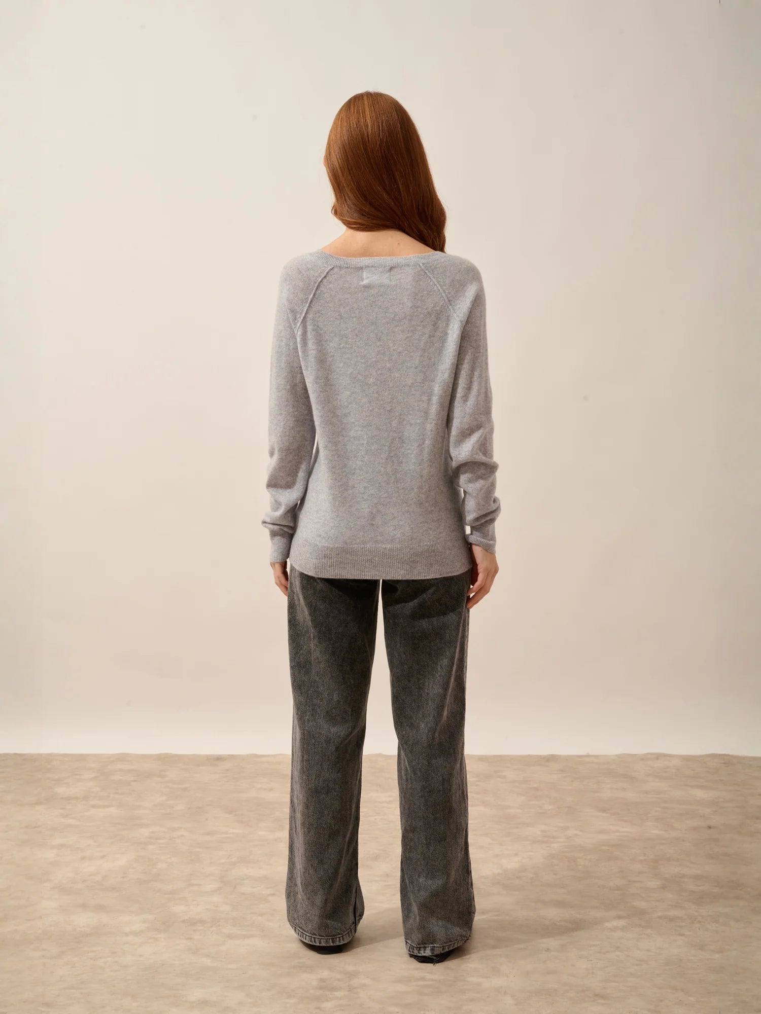 PHOEBE pullover v-ausschnitt horizon meliert