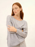REBECCA pullover chauve souris horizon meliert