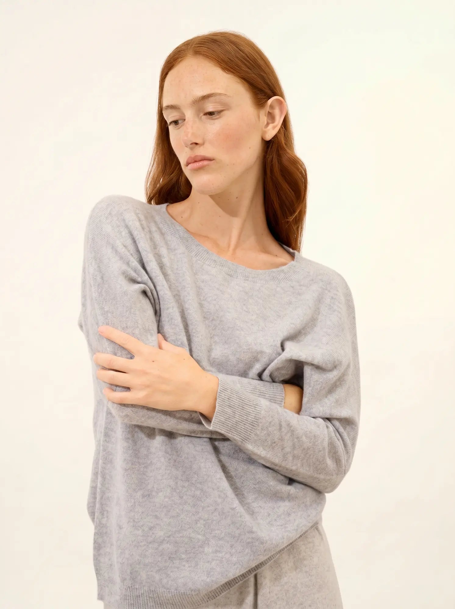 REBECCA pullover chauve souris horizon meliert